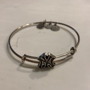 Alex and Ani silver Yankees bracelet